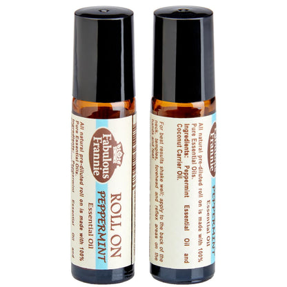 Fabulous Frannie Peppermint Essential Oil Roll-On 10 ml Made with Pure Essential Oil
