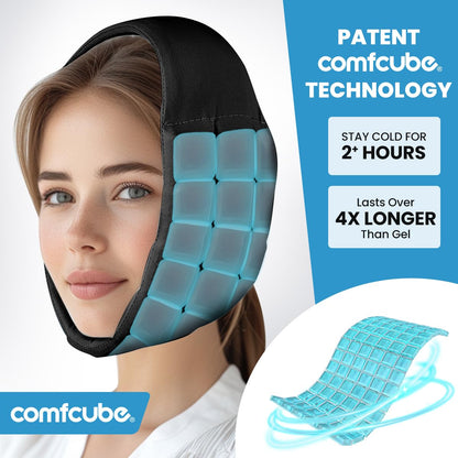 Face Ice Pack for Wisdom Teeth - 2 Hour Cold Therapy Head Wrap | TMJ & Oral Pain Relief