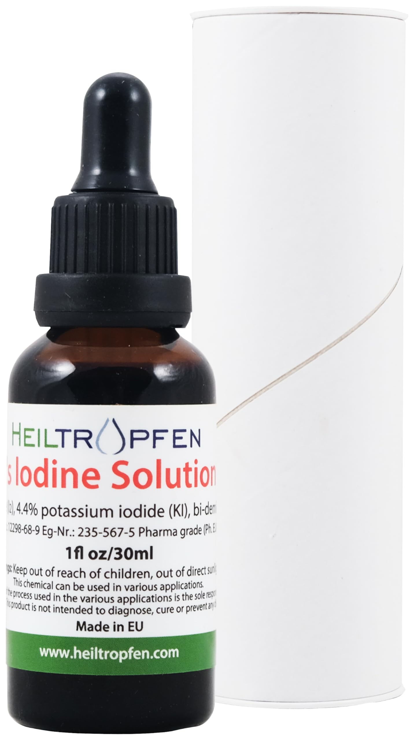 2.2% Lugol's Iodine Solution – 1 Fl Oz (30 ml) – Pharmaceutical Grade, Third-Party Tested | Heiltropfen®