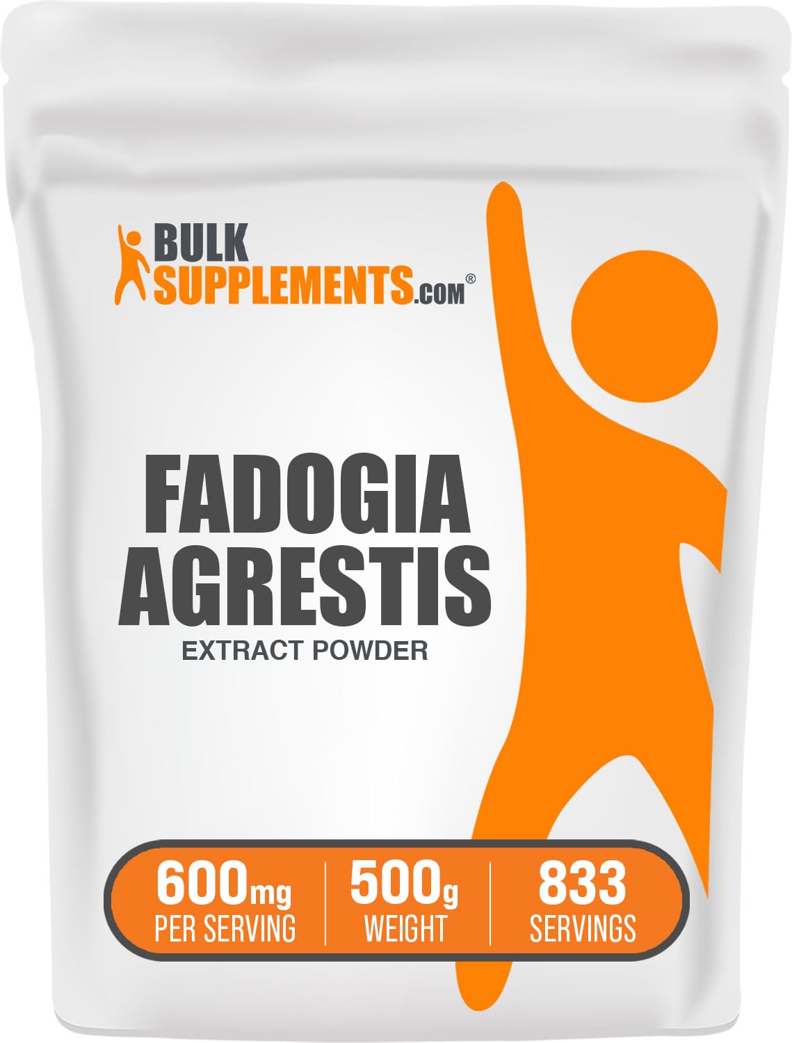 Fadogia Agrestis Extract Powder 600mg, 500g | Gluten Free | BulkSupplements