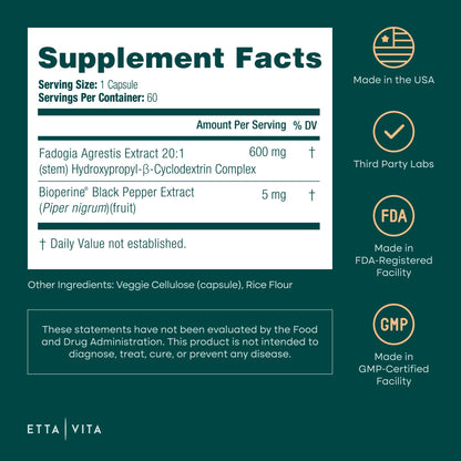 Organic Fadogia Agrestis 600mg for Natural Test Support – 60ct, 2x Purity, 3x Absorbent – Athlete Approved