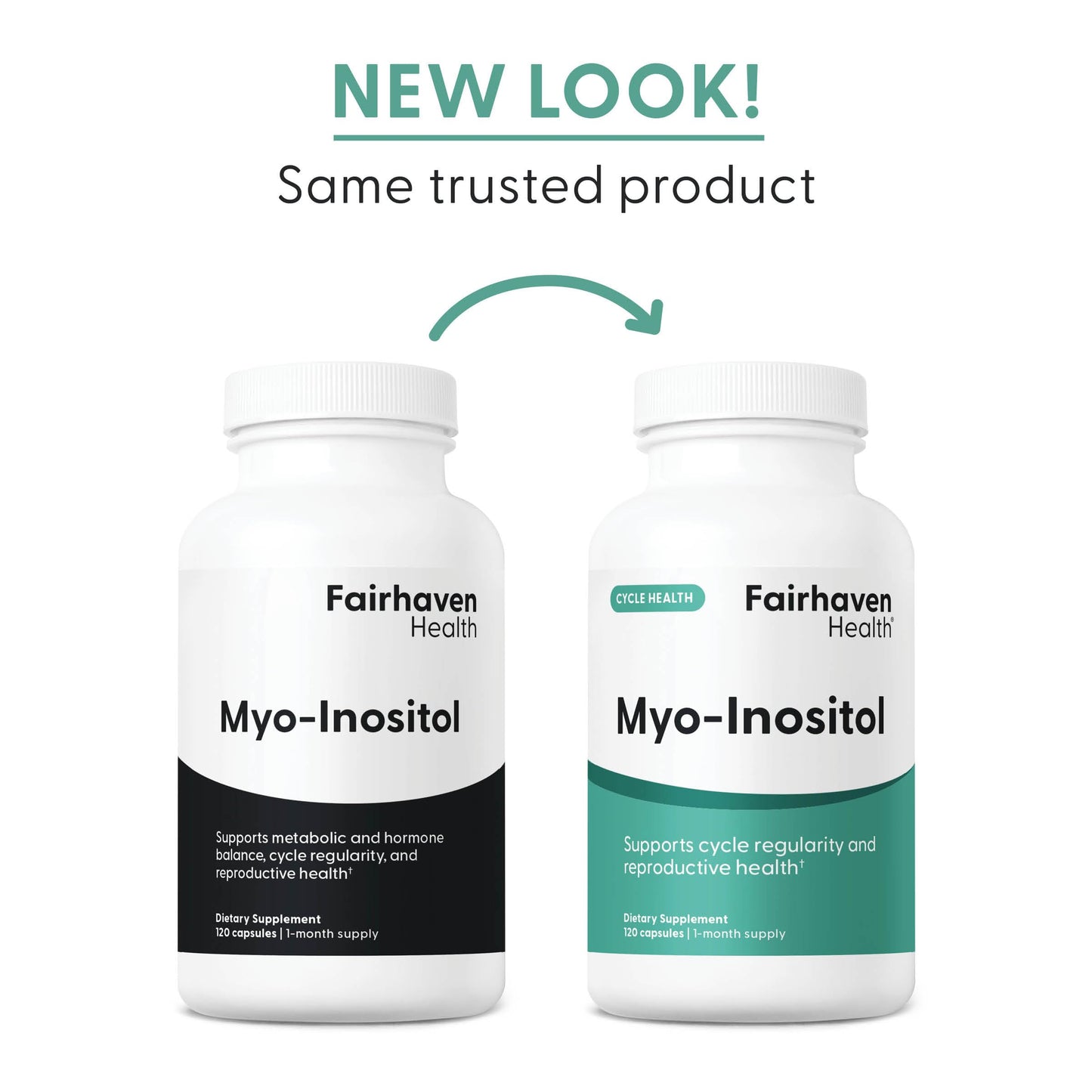 Fairhaven Health Myo-Inositol – Women & Men, Vegan, 2000mg, 120 Capsules