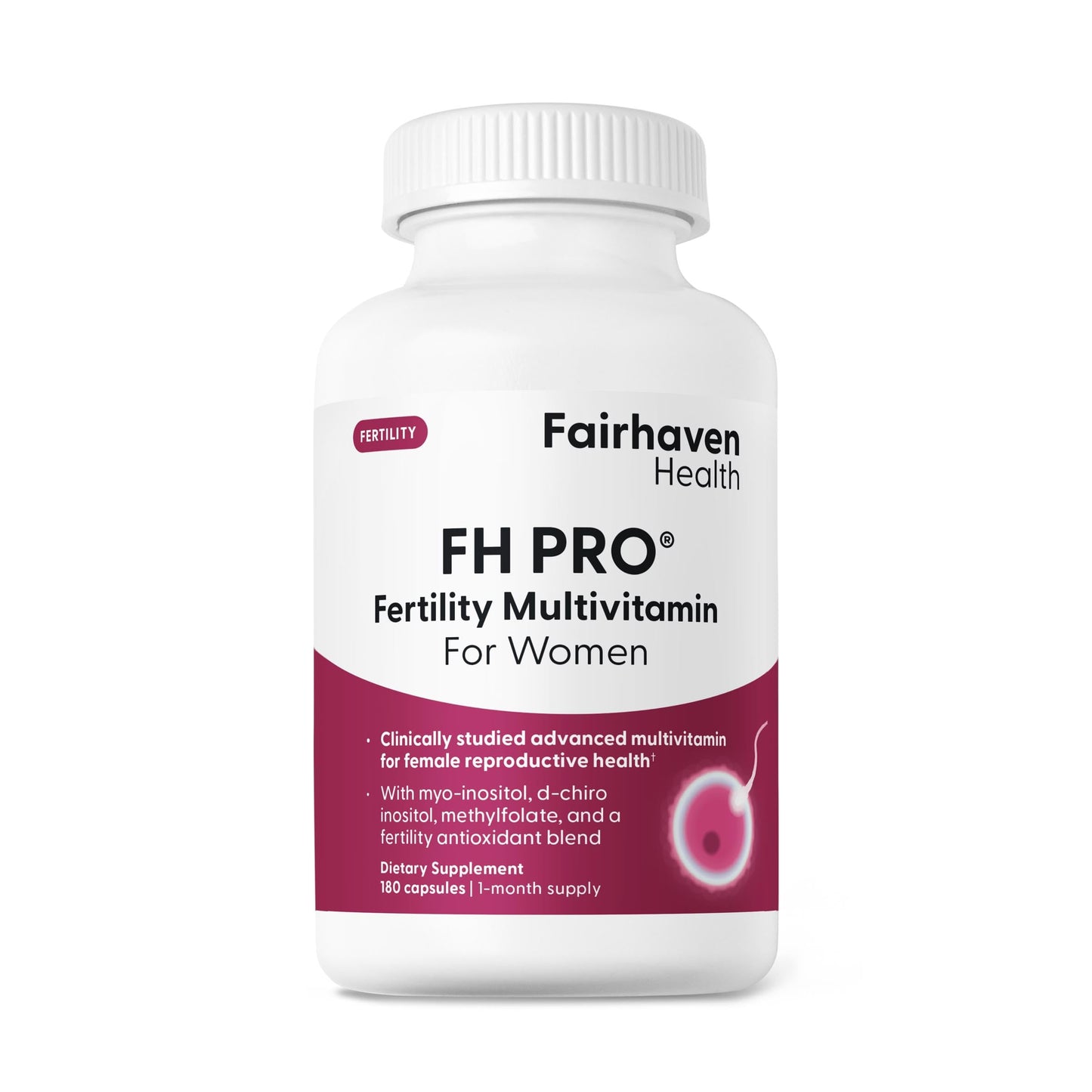 Fairhaven Health FH Pro for Women | Fertility Support & Regular Cycles | 180 Capsules