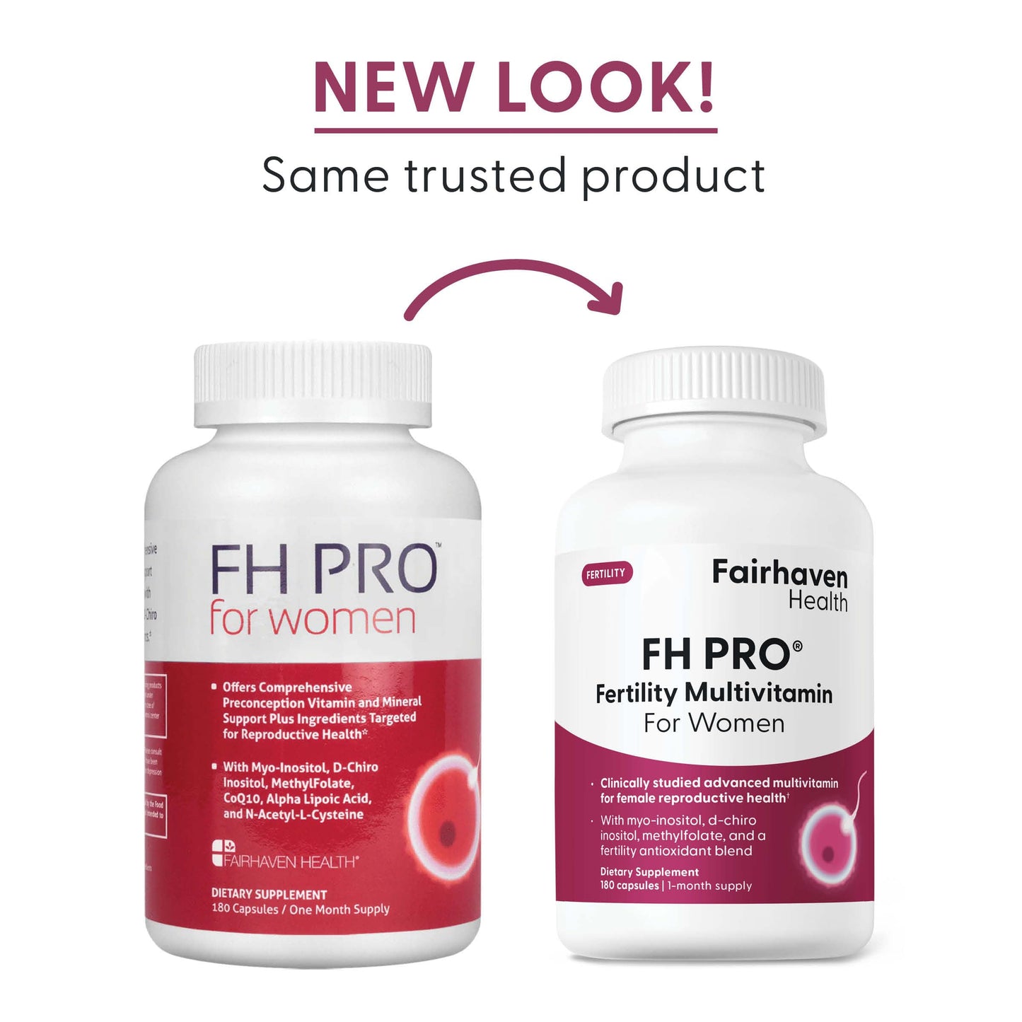 Fairhaven Health FH Pro for Women | Fertility Support & Regular Cycles | 180 Capsules