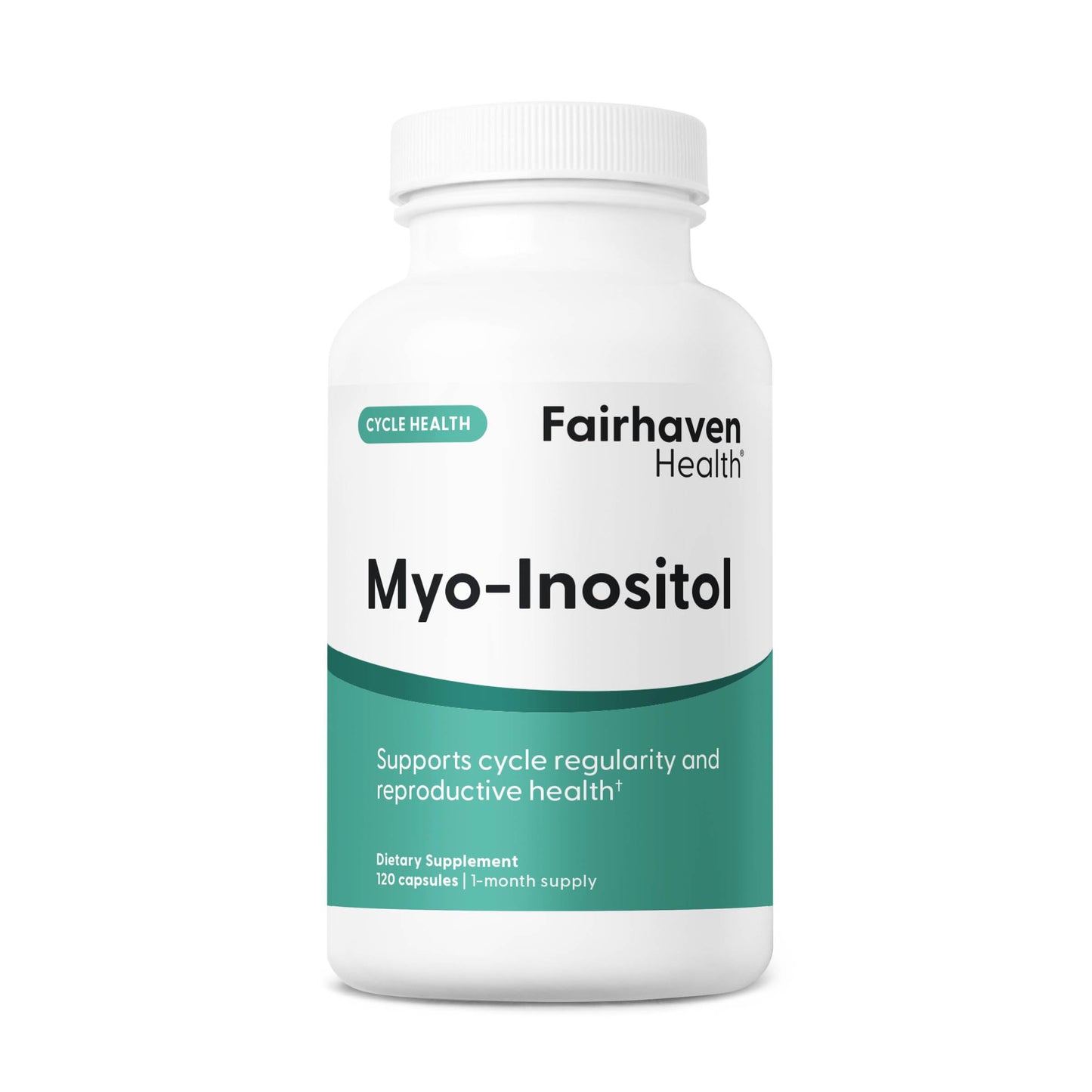 Fairhaven Health Myo-Inositol – Women & Men, Vegan, 2000mg, 120 Capsules