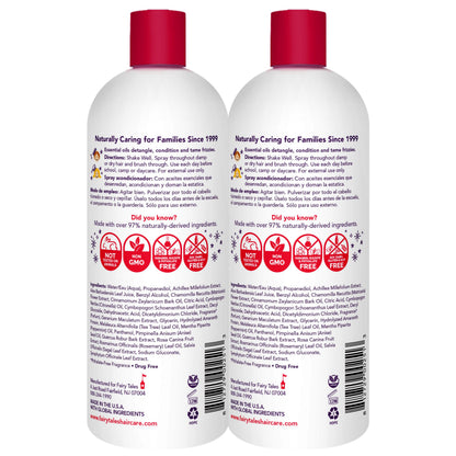 Fairy Tales Rosemary Repel Daily Kids Conditioning Spray REFILL – 32 oz x 2, Gentle Detangling & Kid-Approved Scent
