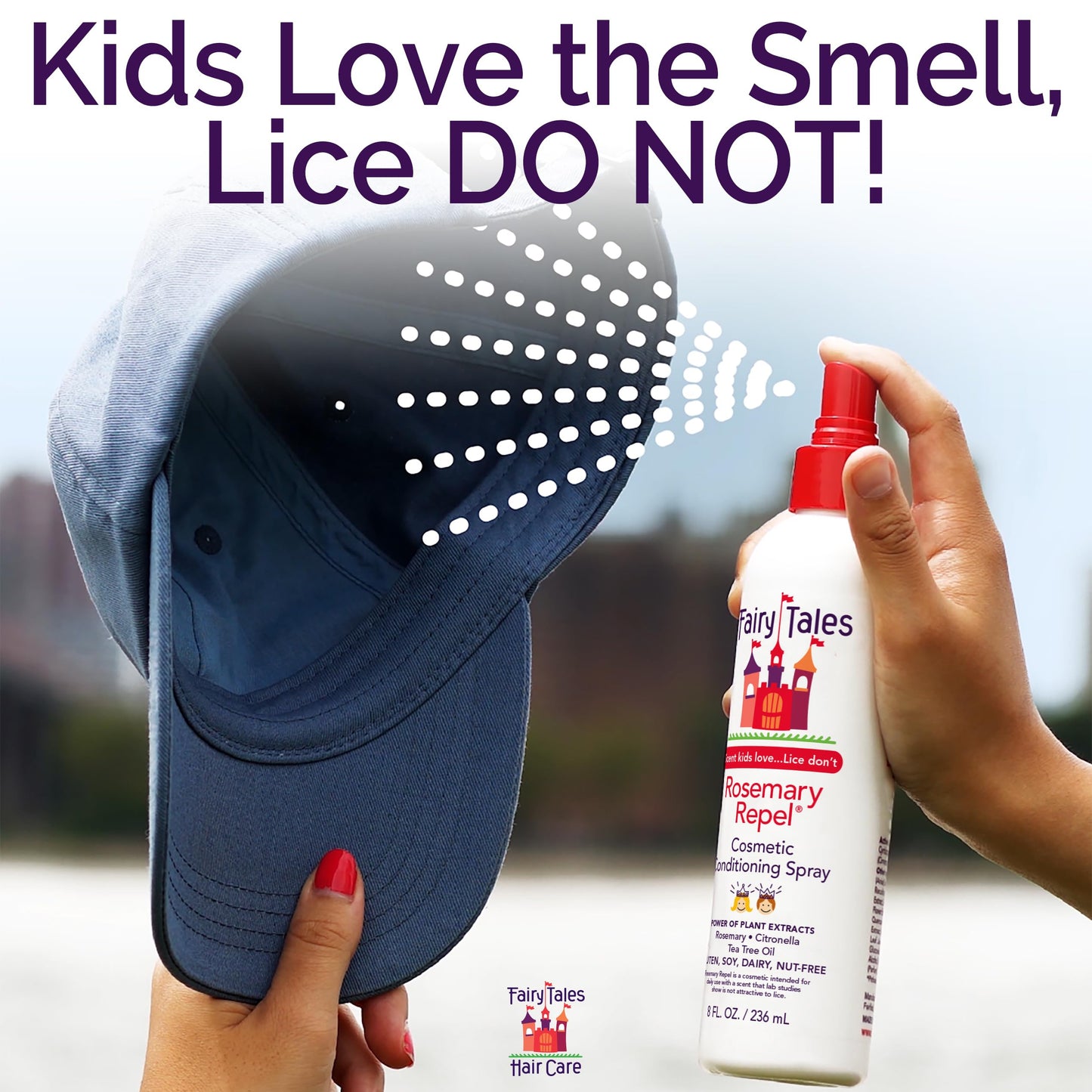 Fairy Tales Rosemary Repel Daily Kids Conditioning Spray – 8 oz x 2 | Gentle Detangling with Herbal Scent