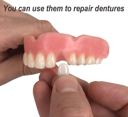 Fake Teeth Gum Material for Temporary Dentures - DIY Tooth Fix Kit (Light Pink)
