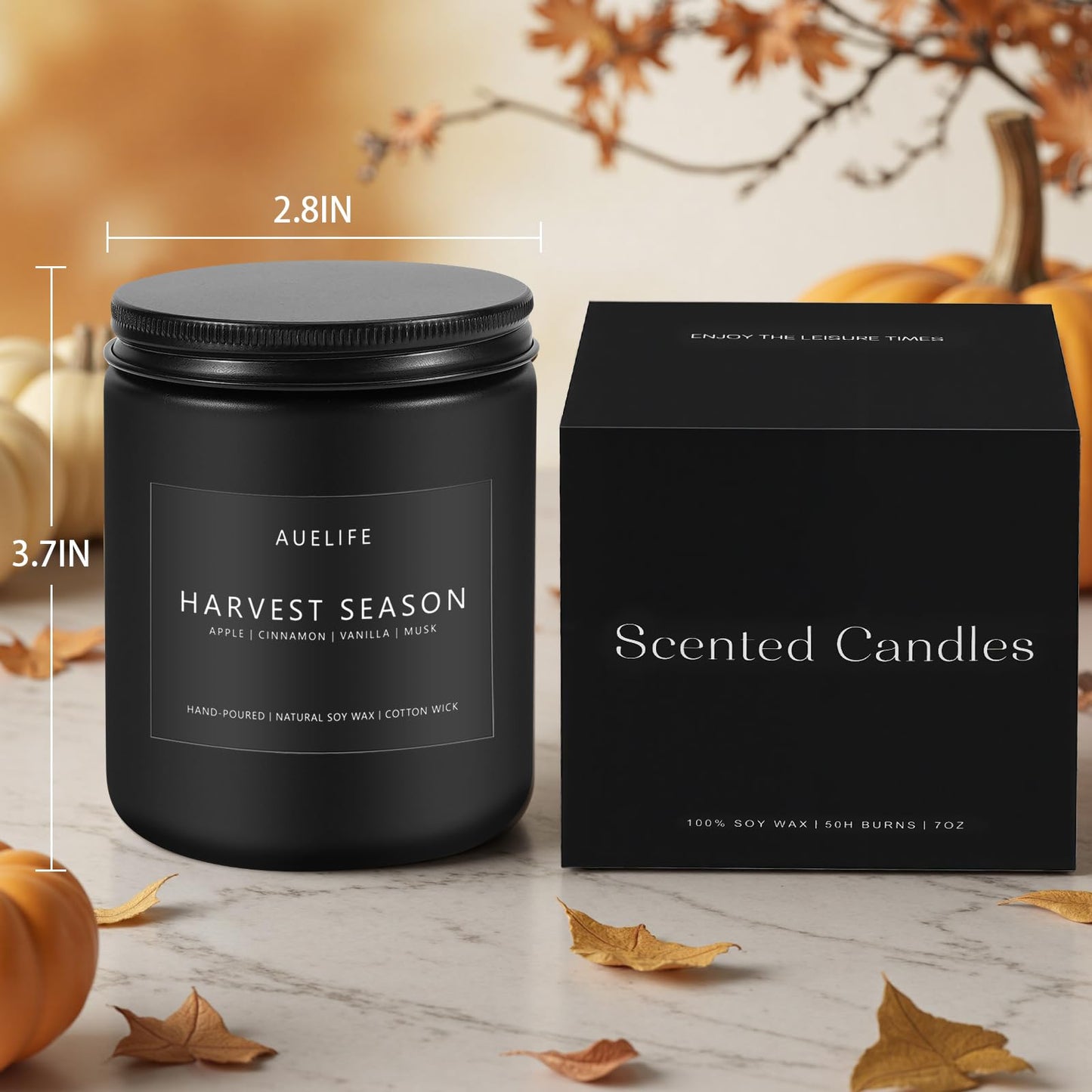 Fall Maple Syrup Latte Candle - 7 oz Natural Soy Wax | Cozy Autumn Decor