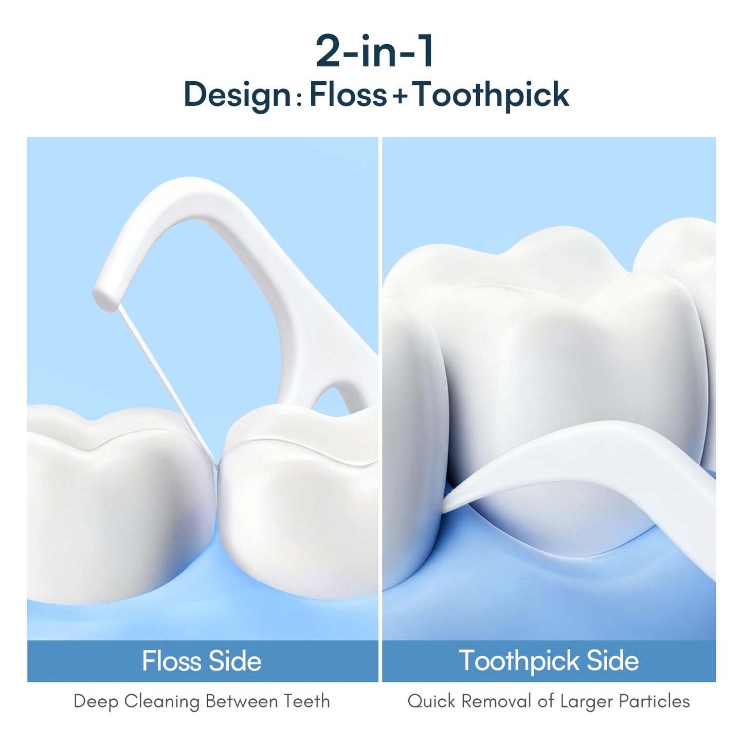 FAMILIFE Floss Picks 240 Count – Unflavored Flossers with 4 Travel Cases