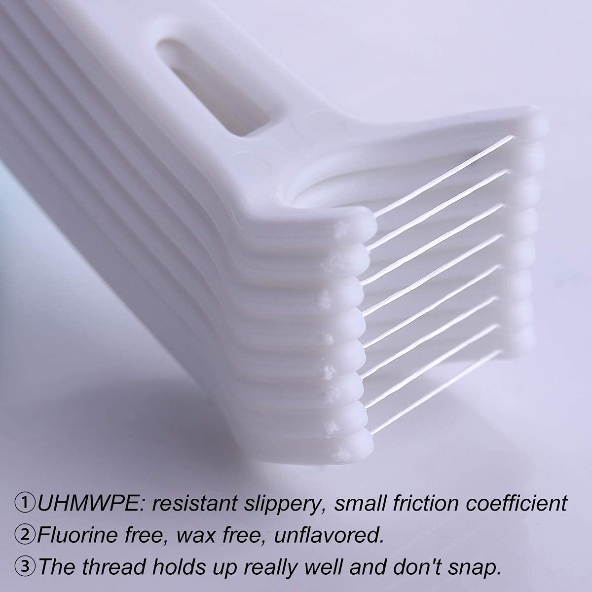 FAMILIFE Unwaxed Dental Floss Picks – Unflavored, Fluoride-Free, 120 Count (4 Travel Cases)