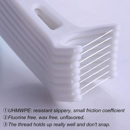 FAMILIFE Unwaxed Dental Floss Picks – Unflavored, Fluoride-Free, 120 Count (4 Travel Cases)