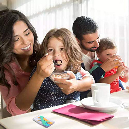 FAMILIFE Kid's Dental Floss Picks – Unflavored Kids Flossers with Travel Case (204 Pcs)
