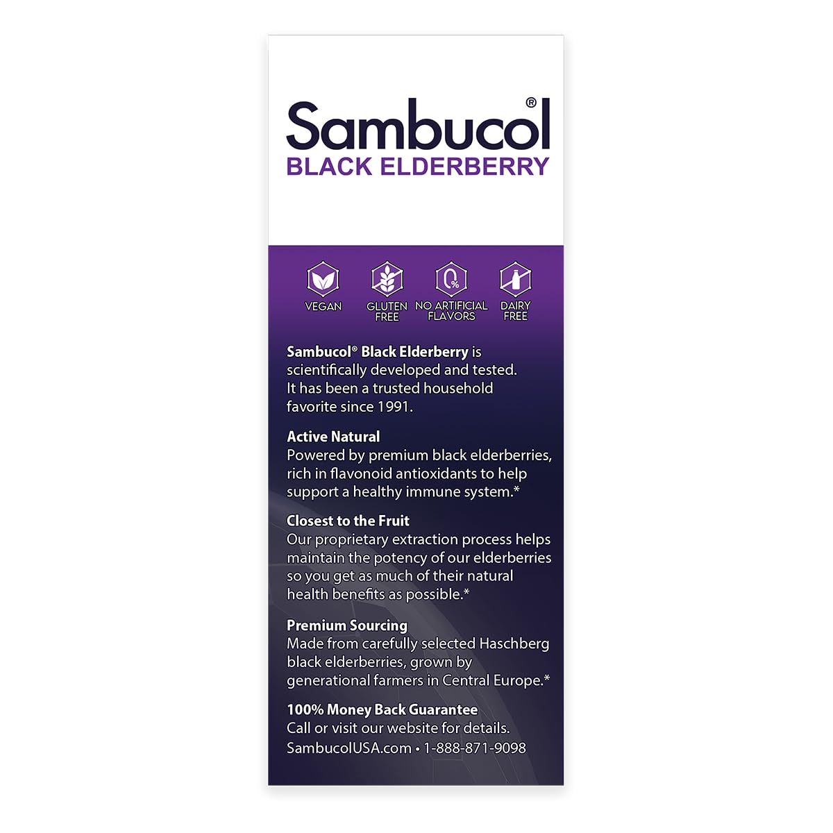 Sambucol Black Elderberry Syrup for Kids – Immune Support & Vitamin C, 4 oz