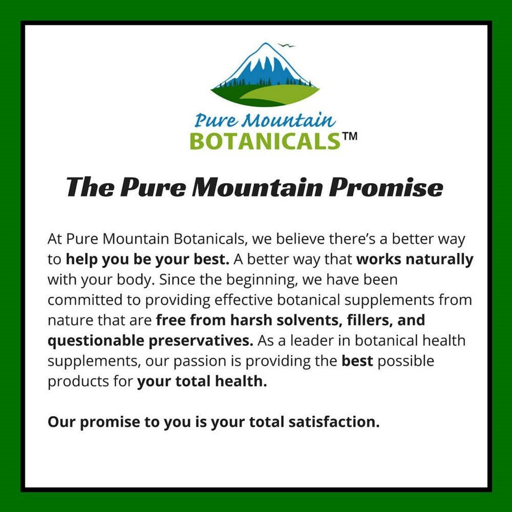Pure Mountain Botanicals Dong Quai Capsules – 500mg Organic Dong Quai Root, Kosher & Vegan