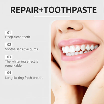 10% Nano Hydroxyapatite Toothpaste – Fluoride-Free Enamel Repair (2-Pack)