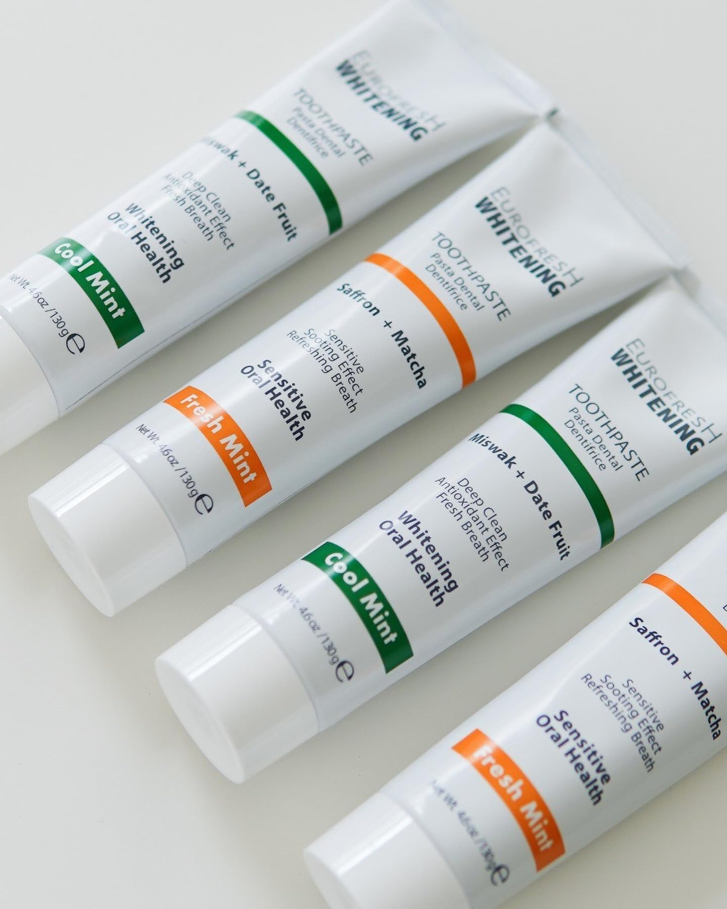 FARMASi EuroFresh Whitening Toothpaste – Matcha & Saffron (4.6 oz)