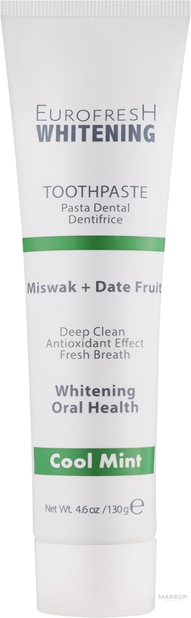 FARMASi EUROFRESH Whitening Toothpaste – Miswak & Date Fruit (4.6 oz)