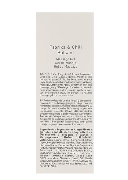 FARMASi Paprika & Chili Balsam Massage Gel – 150ml | Soothing & Warming