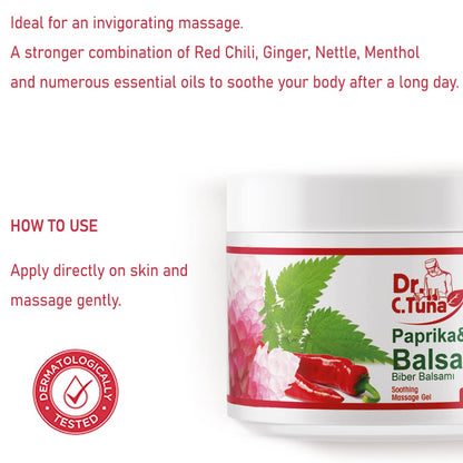 FARMASi Paprika & Chili Balsam – Soothing Massage Gel, 16.9 fl oz