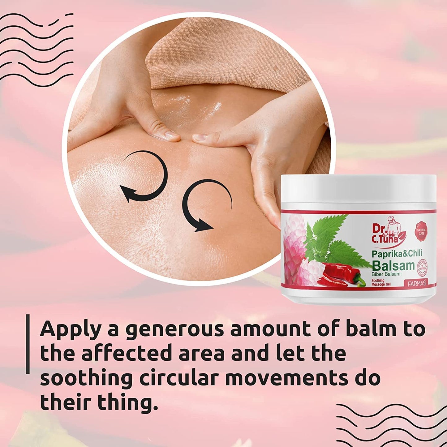 FARMASi Paprika & Chili Balsam – Soothing Massage Gel, 16.9 fl oz