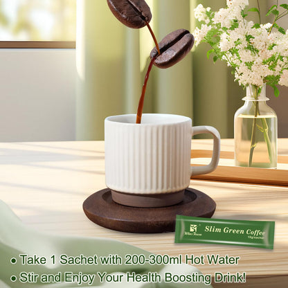 Premium Green Coffee Bean Extract Powder - Gluten-Free | FARWIX 180g (18 Sachets)