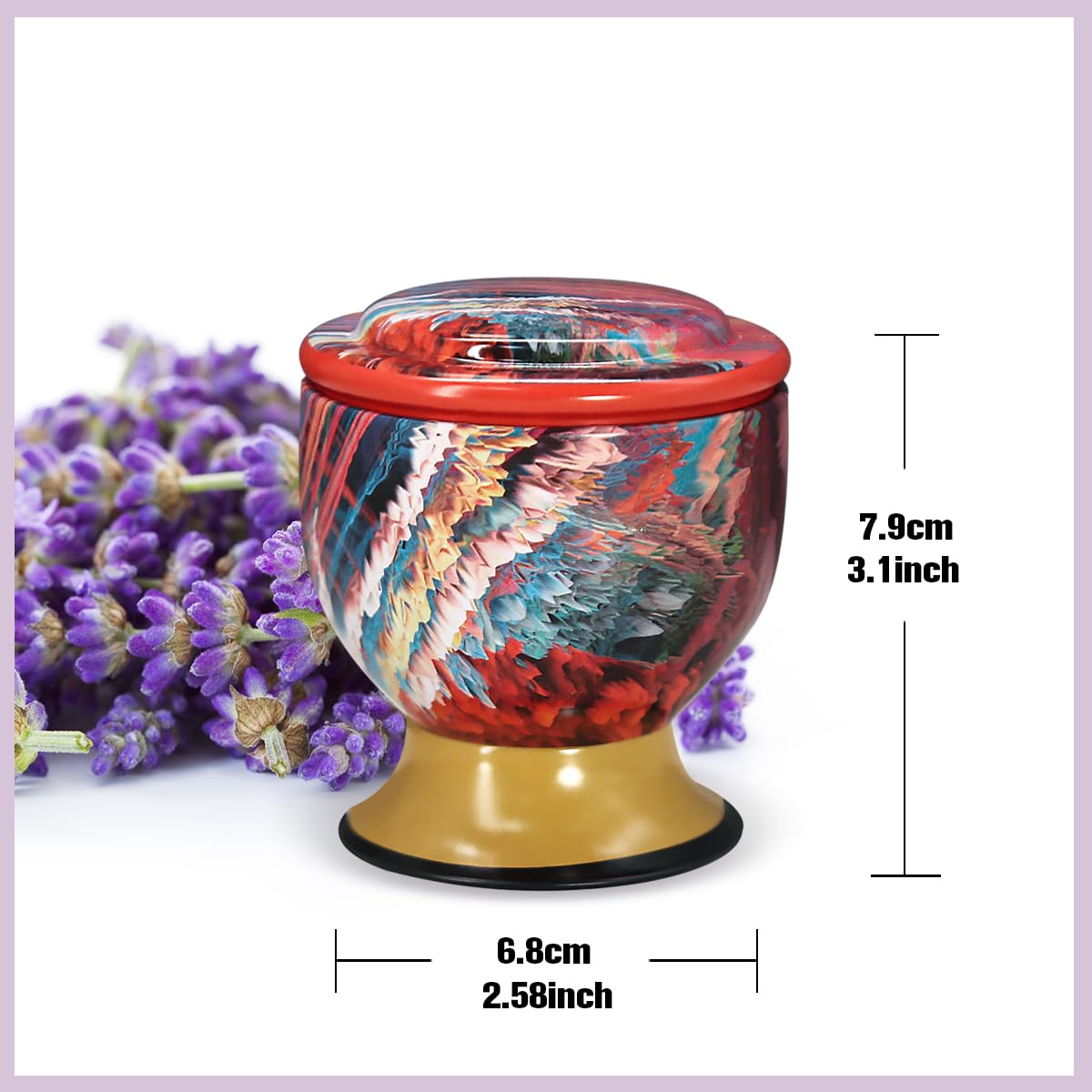 Fasize Home Aromatherapy Candles – 2-Pack 4oz Soy Tin Set (Jasmine & Lavender)