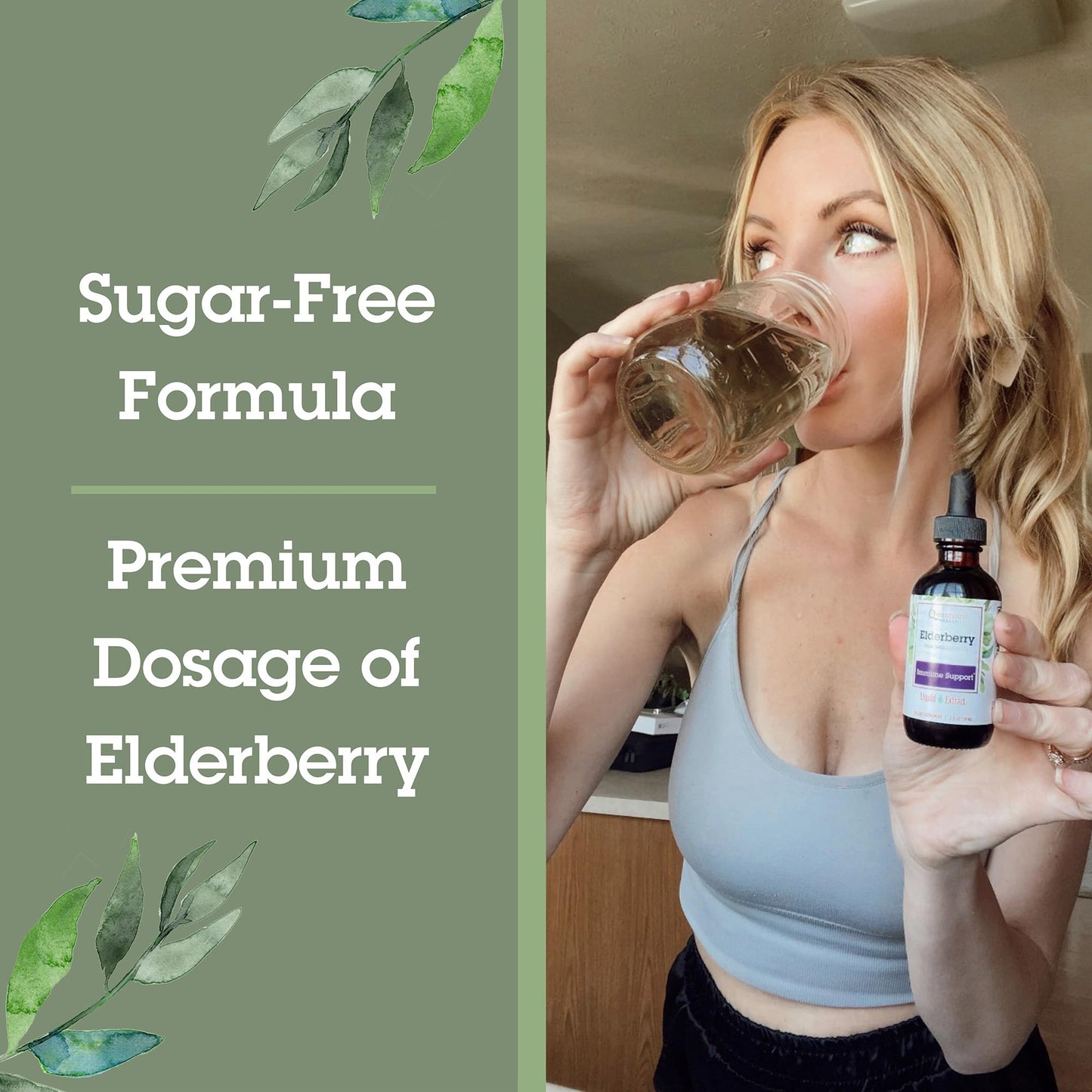 Quantum Health Black Elderberry Liquid Extract 700mg | Immune Support (Sambucus nigra) 2oz - Vegan
