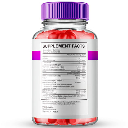Fast Ripped Keto ACV Gummies – 1000MG Maximum Strength (2 Pack)