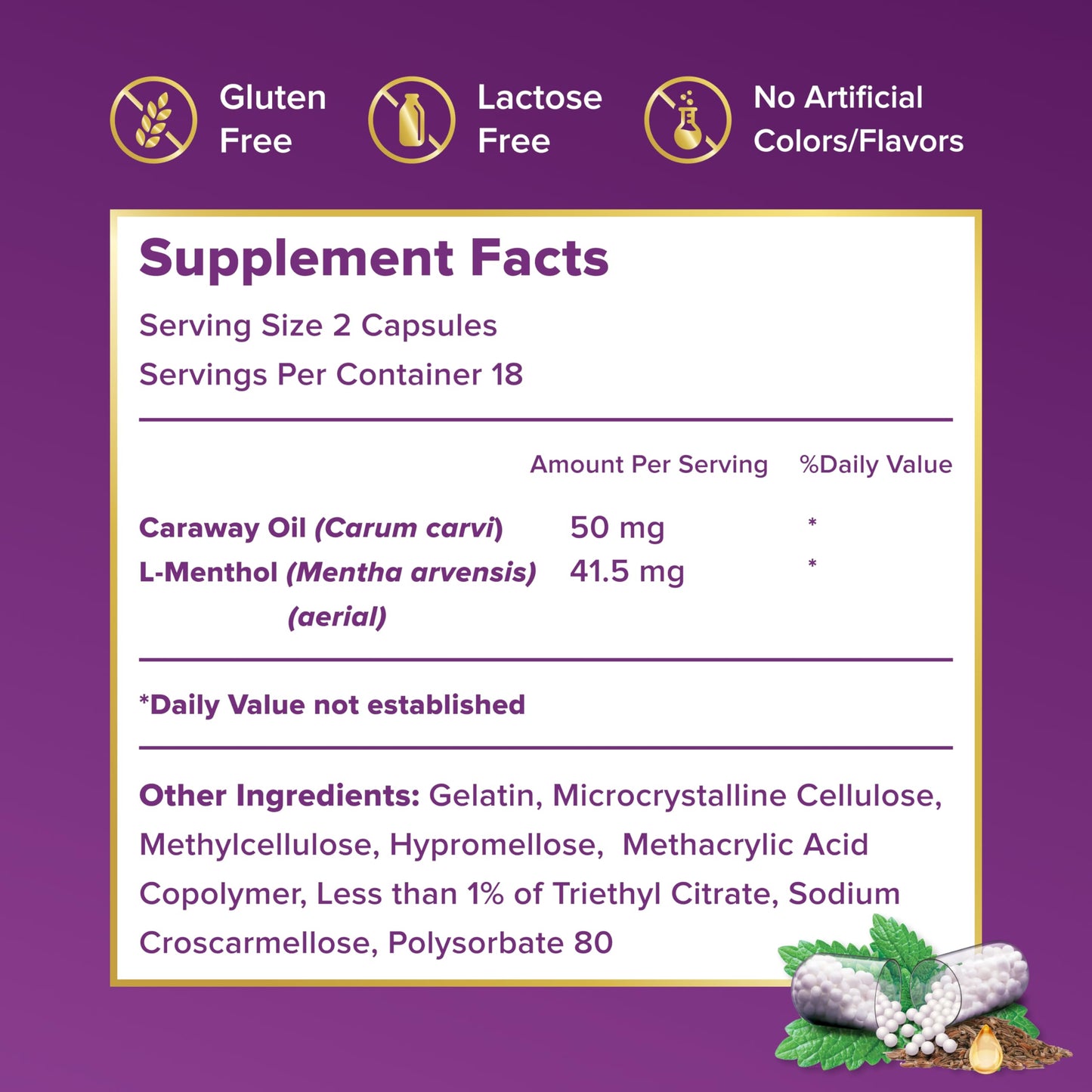 FDgard Gut Health Supplement | Occasional Indigestion Relief Before Meals | 36 Capsules