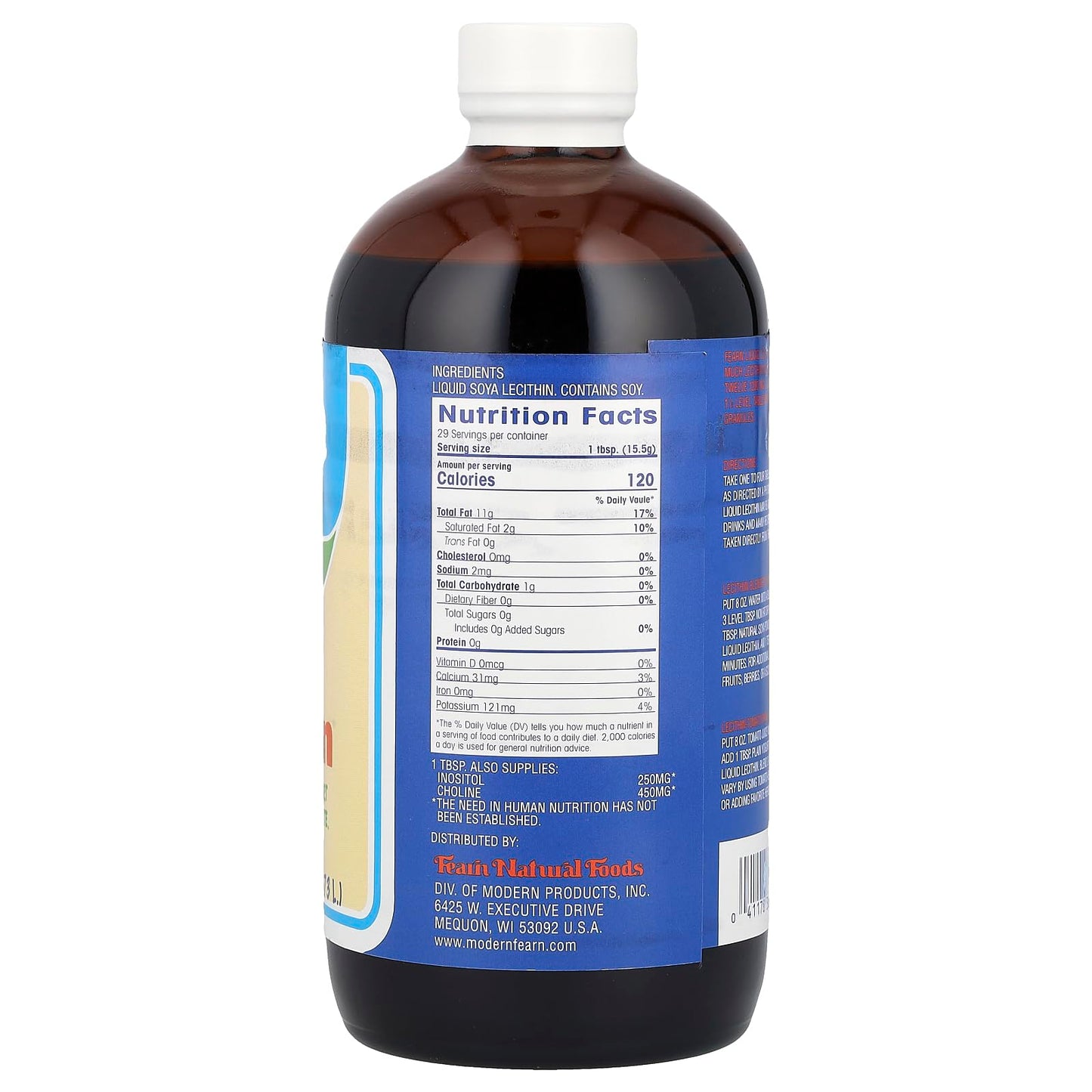 Fearn Liquid Lecithin - 16 Fl Oz