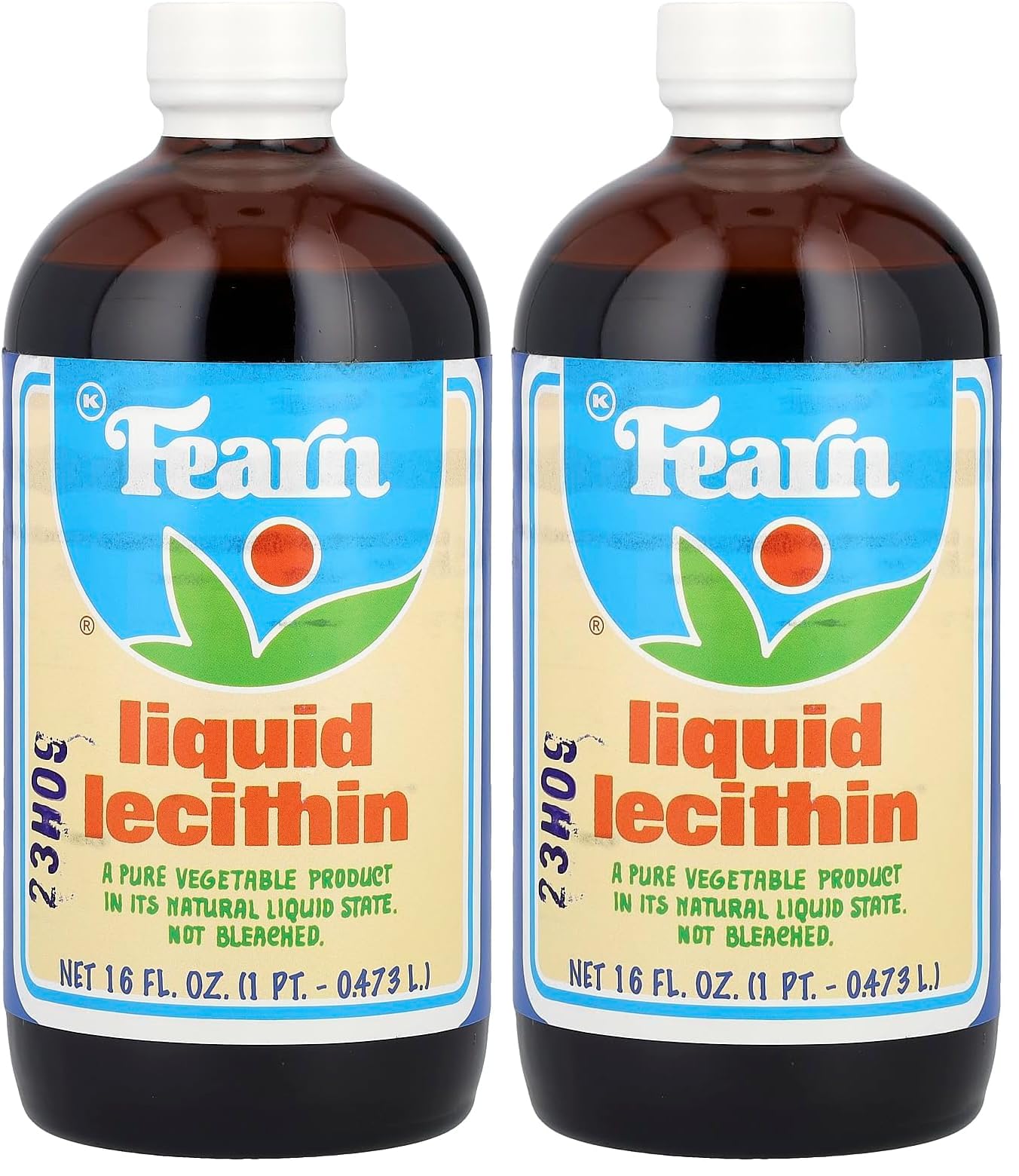 Fearn Liquid Lecithin - 16 Fl Oz (Pack of 2)