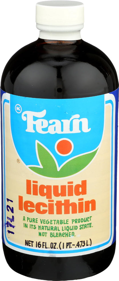 Fearn Natural Foods Liquid Lecithin, 16 Ounce - No Refrigeration