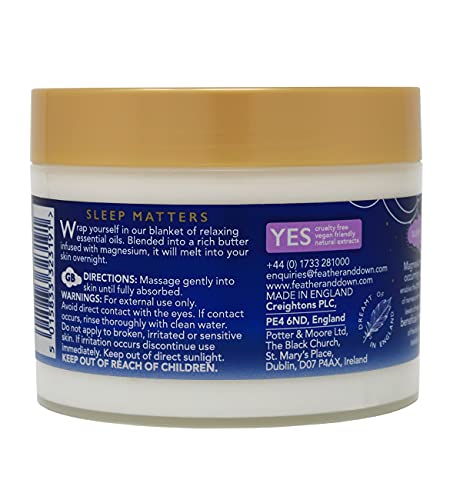 Feather & Down Magnesium Sleep Butter 300ml | Calming Lavender & Chamomile