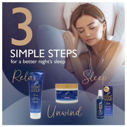 Feather & Down Magnesium Sleep Butter 300ml | Calming Lavender & Chamomile