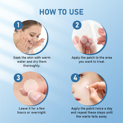 FEDOLOY Wart Remover Patches - Quick, Invisible Hydrocolloid Skin Care