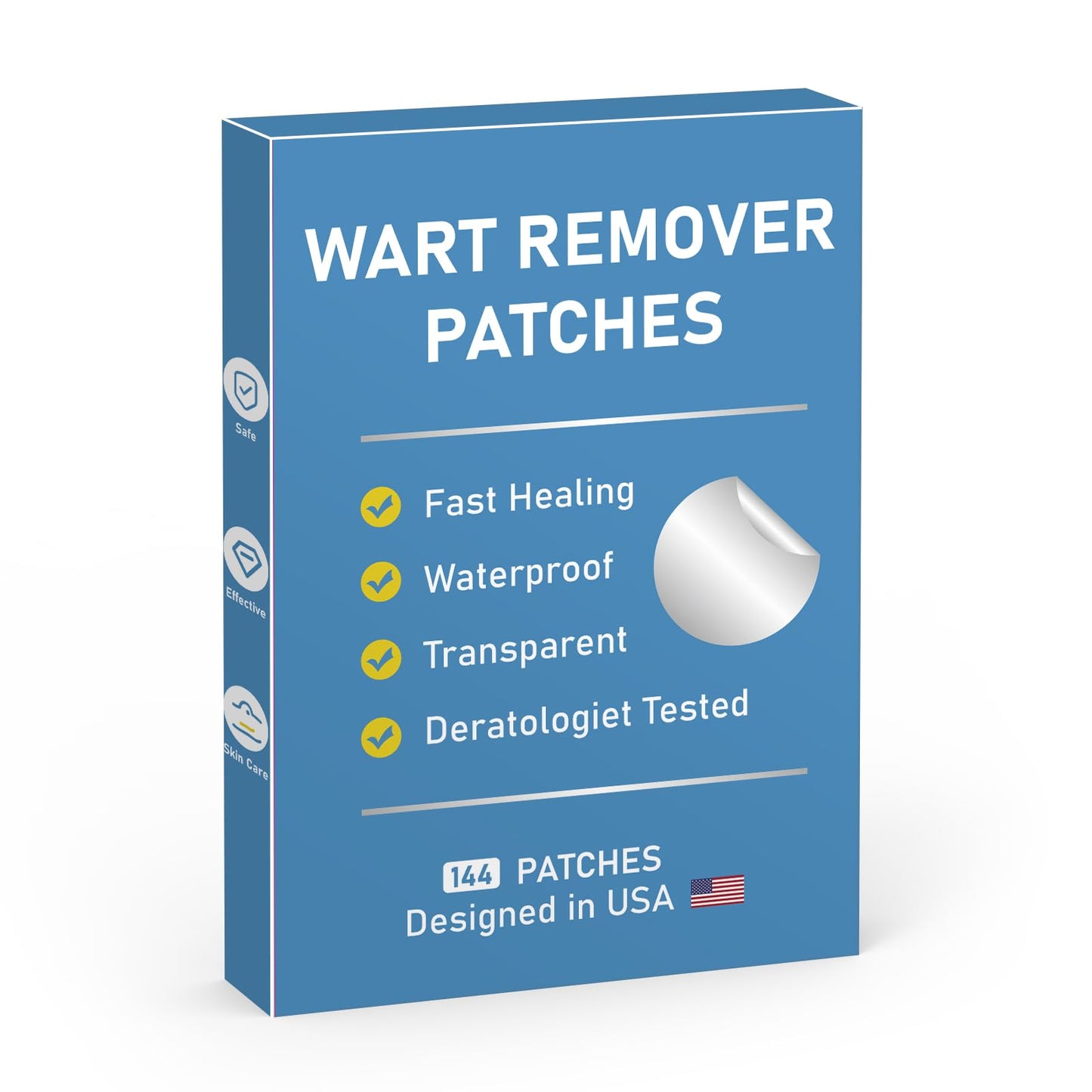 FEDOLOY Wart Remover Patches – Waterproof Hydrocolloid Skin Care Stickers for All Skin Types