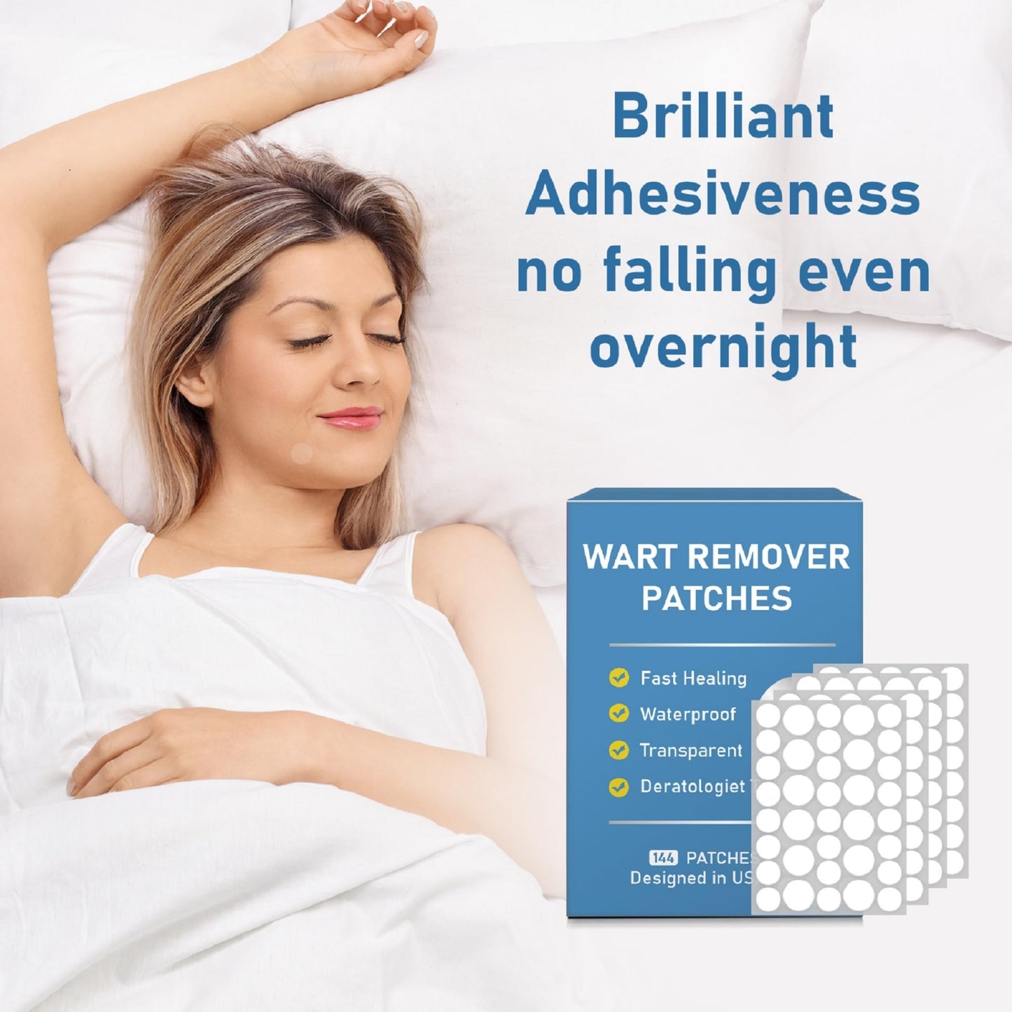 FEDOLOY Wart Remover Patches - Quick, Invisible Hydrocolloid Skin Care