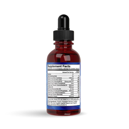 Feel Great Vitamins Organic Multivitamin Liquid Drops for Toddlers & Kids | Sugar-Free & USDA Organic | 2 fl oz