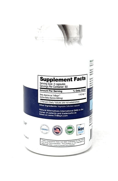 FEEL GOOD Lifestyle Beta-Alanine Capsules – 3200mg Equivalent Dose, 120 Vegan Capsules