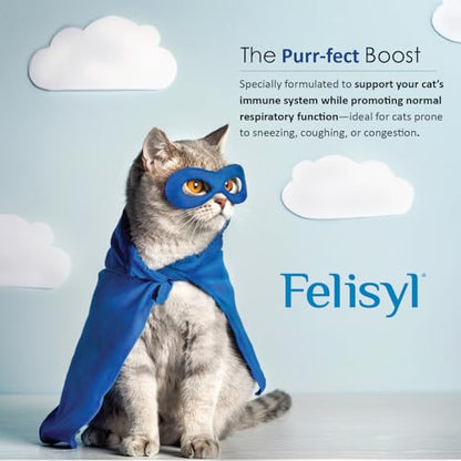 Felisyl L-Lysine for Cats – 2 oz Immune & Respiratory Support (FHV-1) – Made in USA