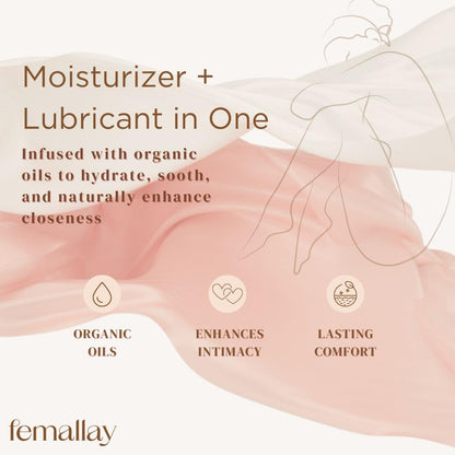 Femallay Organic Vaginal Melts – Chocolate 2 Pack with Applicator | 14-Count Natural Moisturizer
