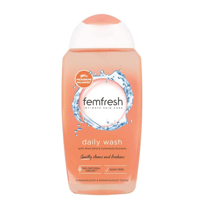 Femfresh Intimate Hygiene Daily Intimate Wash 250Ml – Pack of 6 | pH Balanced & Aloe Vera
