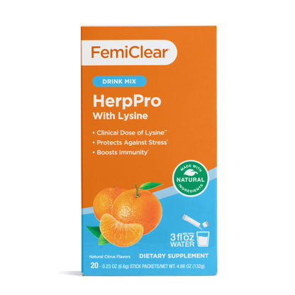 FemiClear HerpPro Drink Mix – L-Lysine 3000mg, Immunity & Stress Support for Women & Men