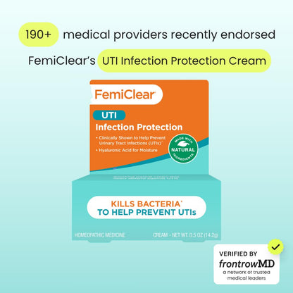 FemiClear Infection Protection Vulva Cream — Natural UTI Support for Recurring UTIs