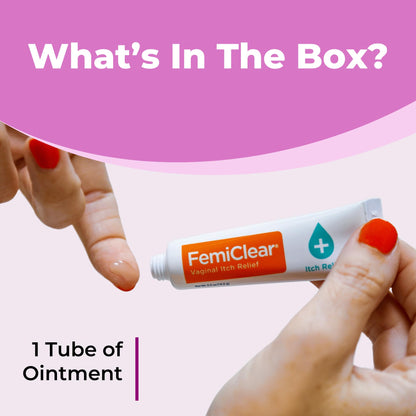 FemiClear Vaginal Itch Relief | All-Natural, Organic, Steroid-Free | 0.5oz Tube