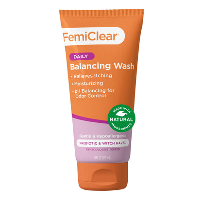 FemiClear Soothing Daily Feminine Wash | Gentle, pH-Balancing Cleanser for Sensitive Skin (6 fl oz)