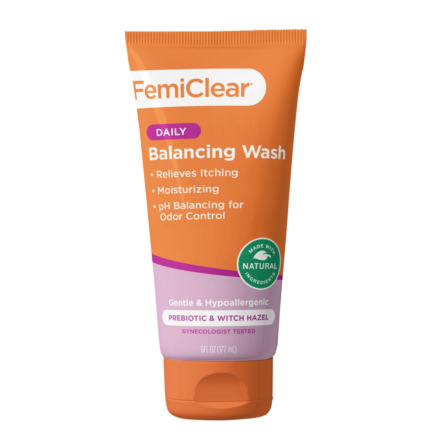 FemiClear Soothing Daily Feminine Wash | Gentle, pH-Balancing Cleanser for Sensitive Skin (6 fl oz)
