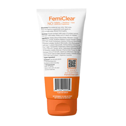 FemiClear Soothing Daily Feminine Wash | Gentle, pH-Balancing Cleanser for Sensitive Skin (6 fl oz)