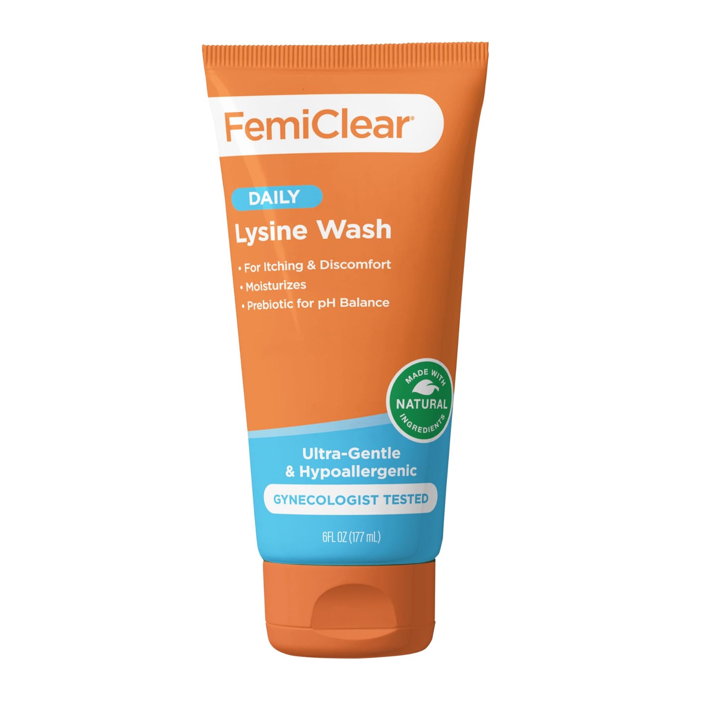 FemiClear Ultra-Gentle Feminine Wash – Lysine & Lemon Balm | 6 oz